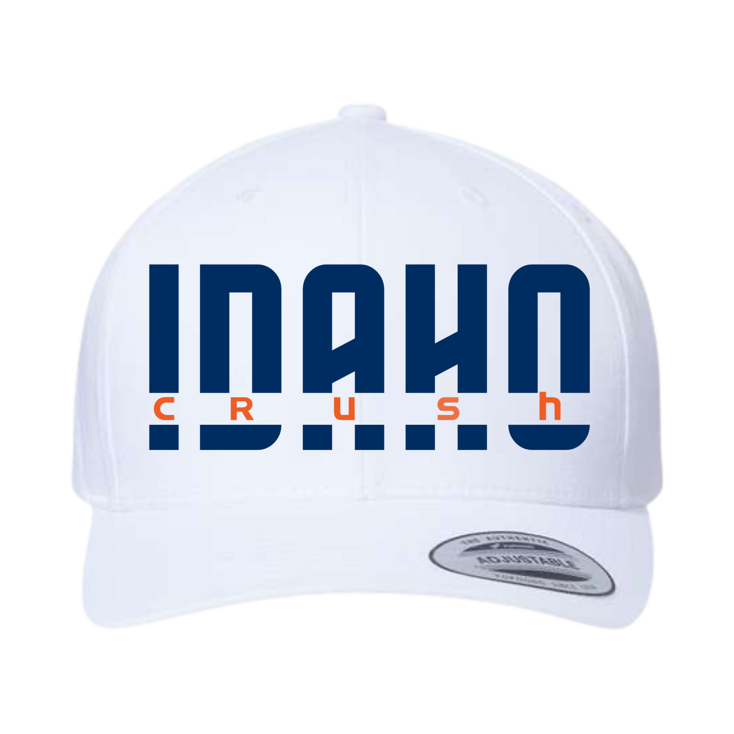 Crush Split Logo Hat White